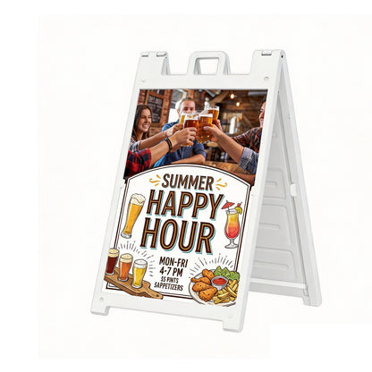 Custom A-Frame Sign Display Board
