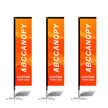 Custom Rectangle Flag 8FT, 10FT, 12FT