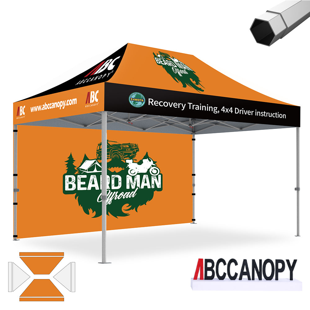 S1 Nova Base™ Custom Canopy Brand Union 10x10, 10x15, 10x20
