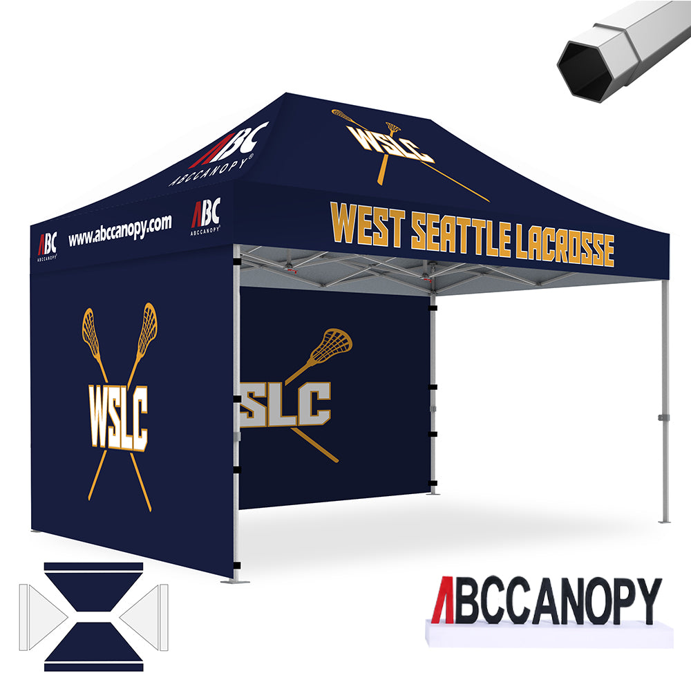 S1 Nova Base™ Custom Canopy Brand Union 10x10, 10x15, 10x20