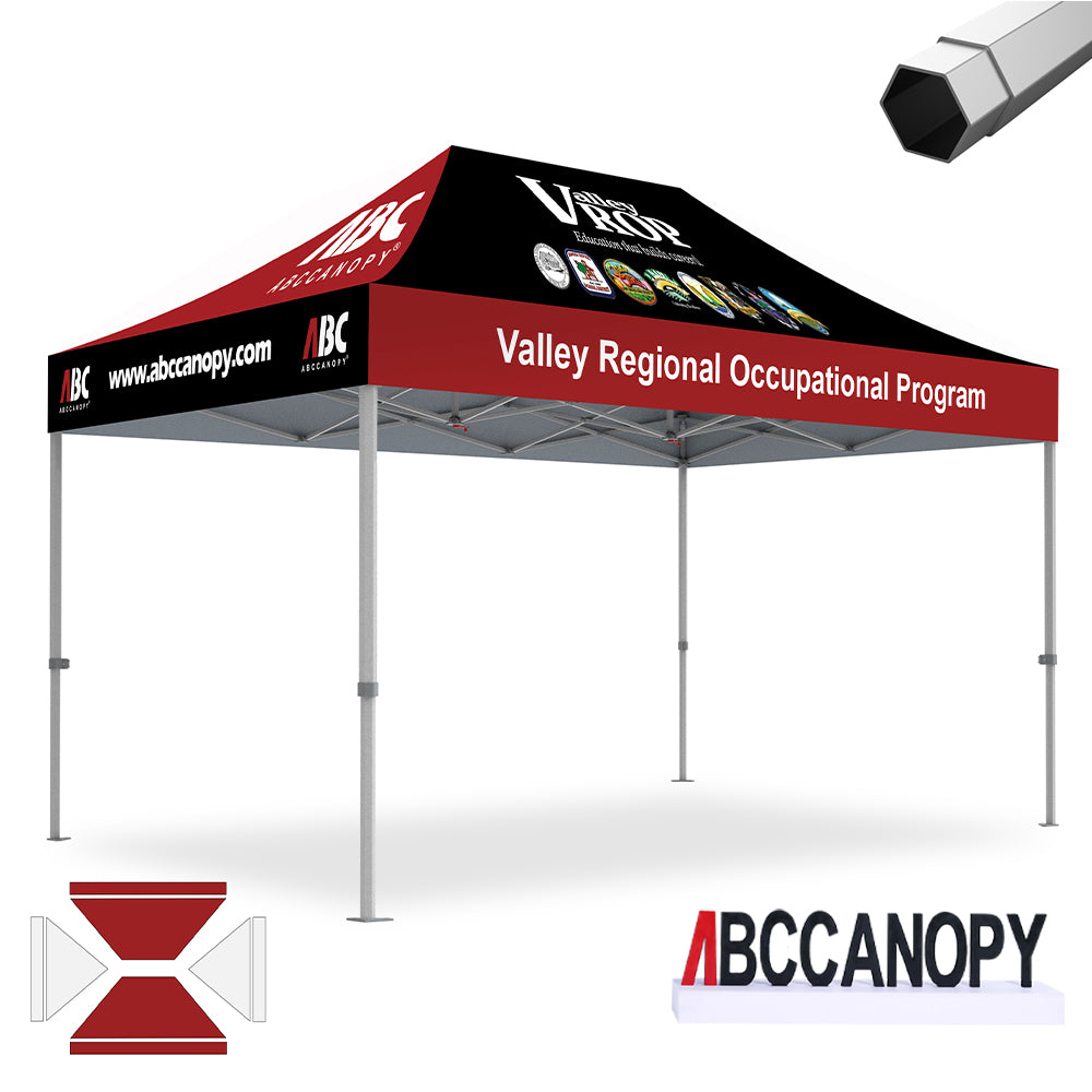 S1 Nova Base™ Custom Canopy Brand Union 10x10, 10x15, 10x20