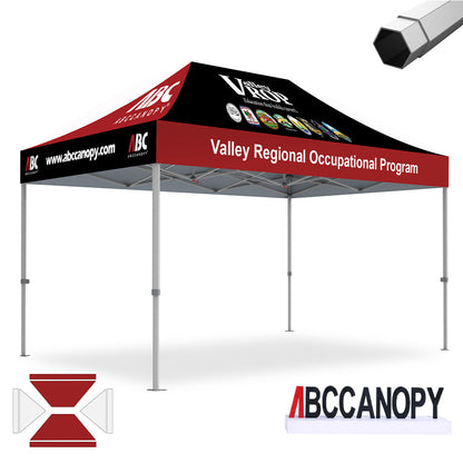 S1 Nova Base™ Custom Canopy Brand Union 10x10, 10x15, 10x20