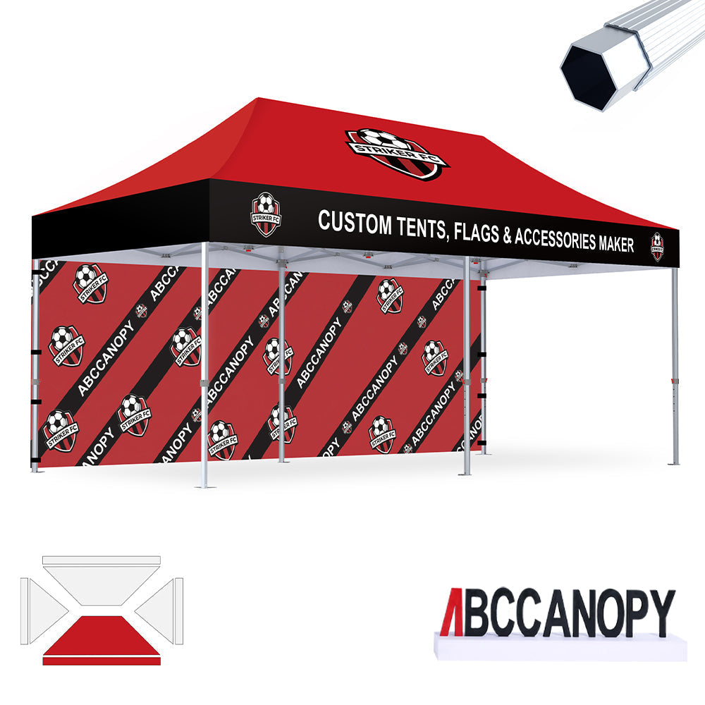 S3 BenchMark Brio Fort Custom Aluminum Canopy 10x20