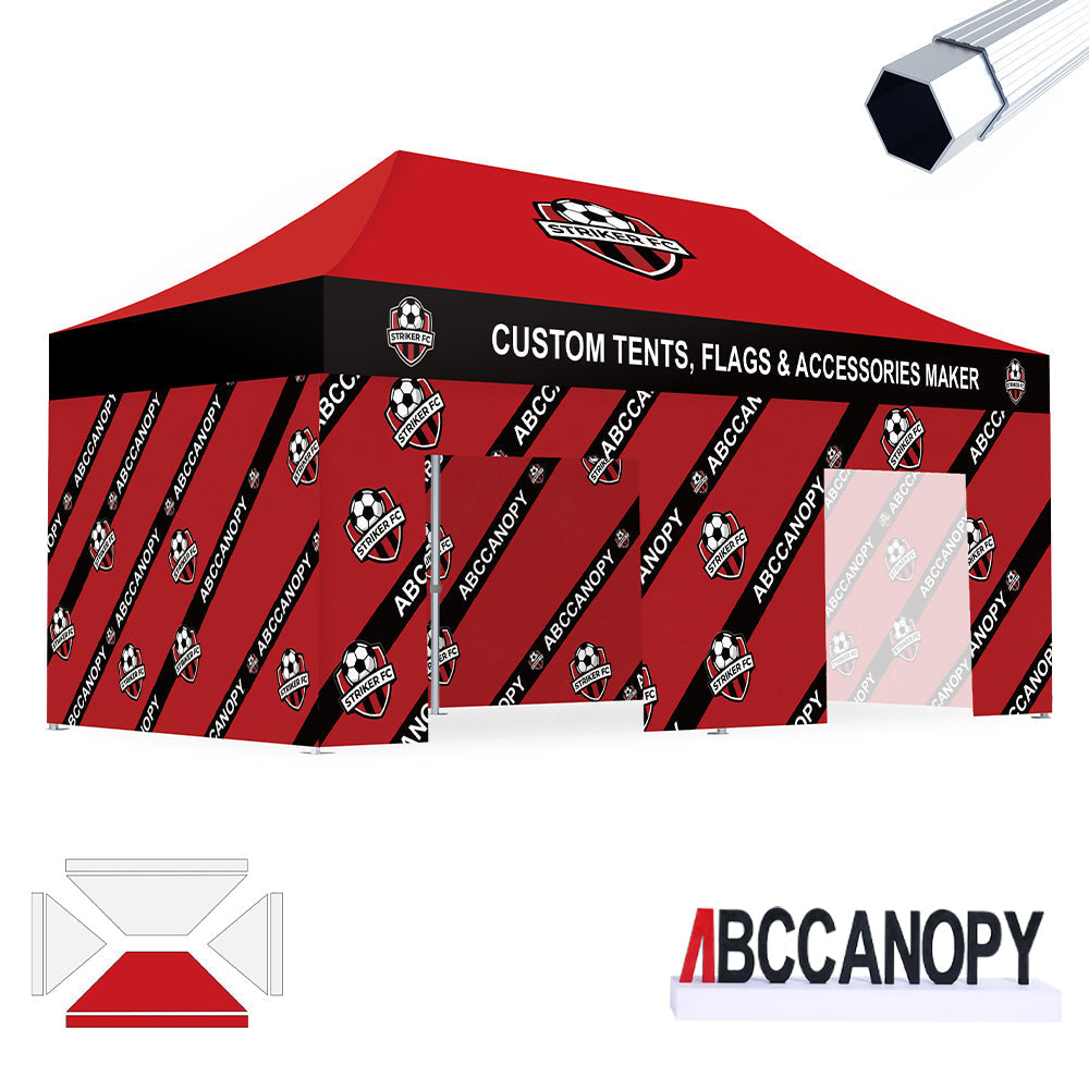 S3 BenchMark Brio Fort Custom Aluminum Canopy 10x20