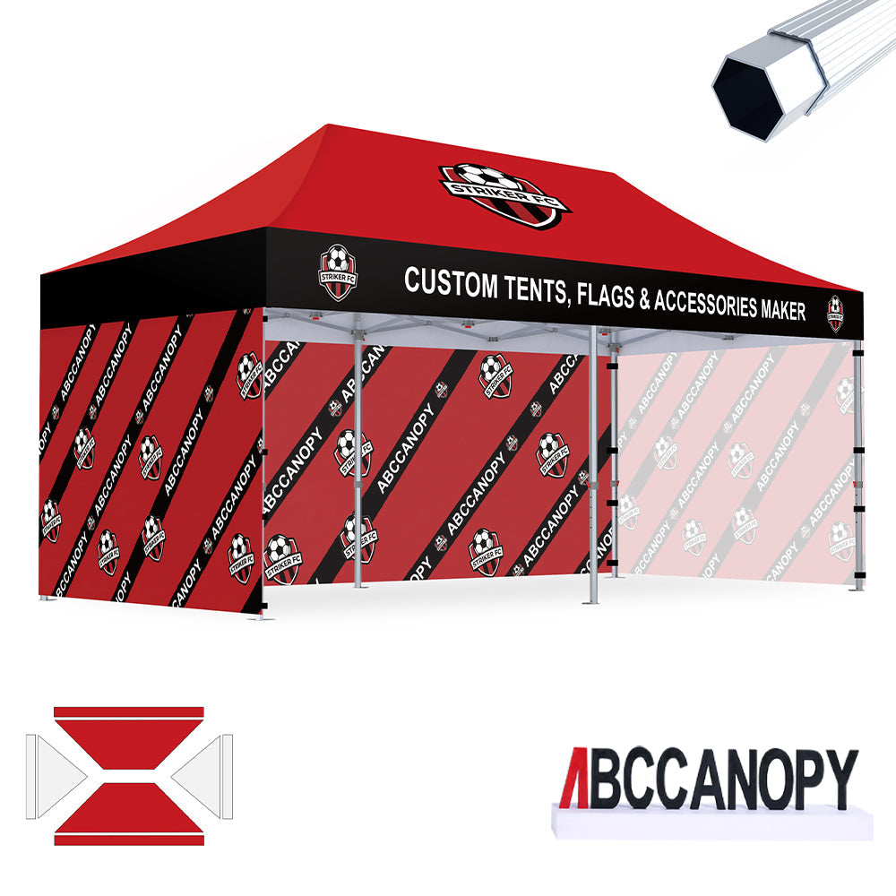 S3 BenchMark Brio Fort Custom Aluminum Canopy 10x20