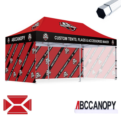 S3 BenchMark Brio Fort Custom Aluminum Canopy 10x20