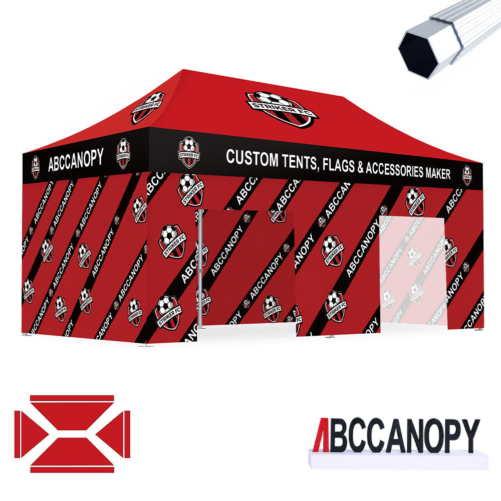 S3 BenchMark Brio Fort Custom Aluminum Canopy 10x20