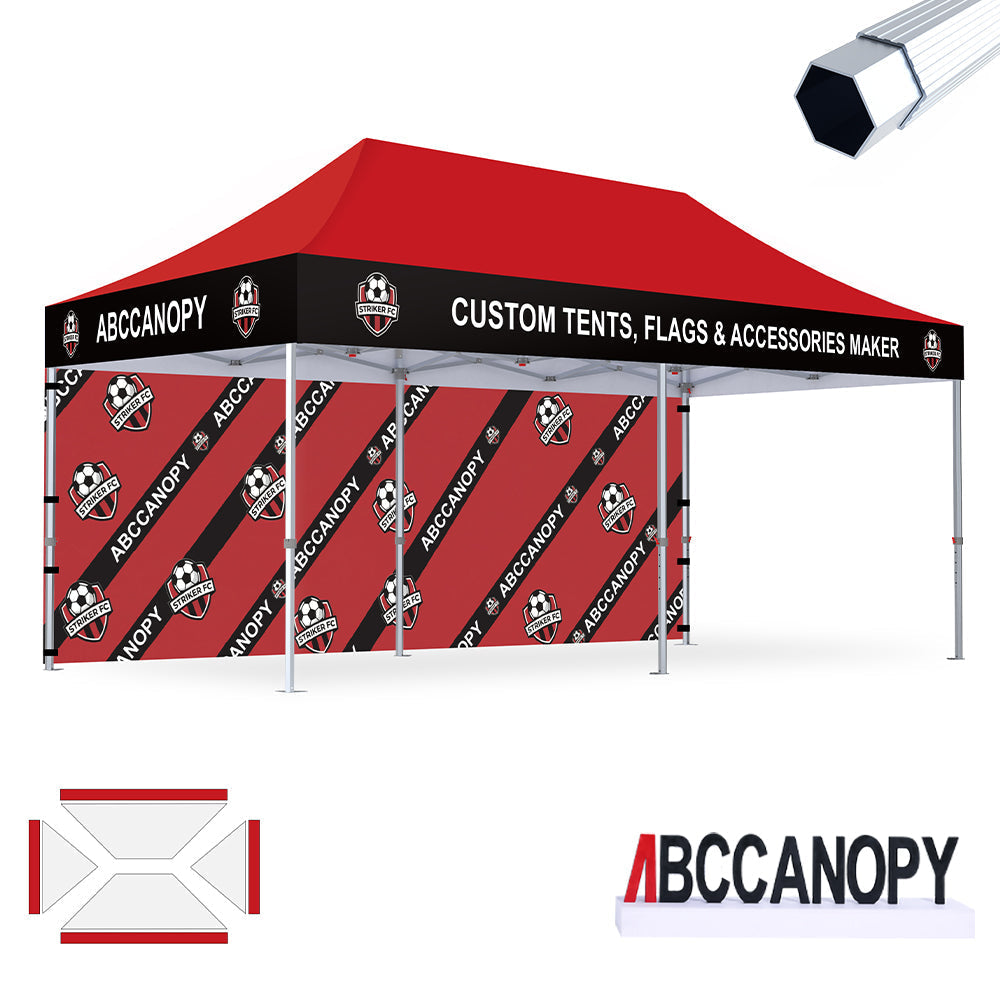 S3 BenchMark Brio Fort Custom Aluminum Canopy 10x20