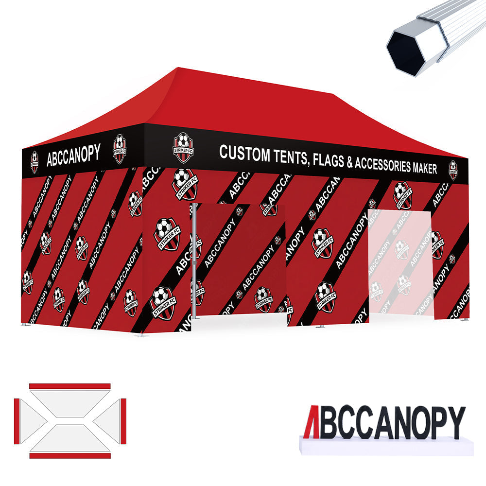 S3 BenchMark Brio Fort Custom Aluminum Canopy 10x20