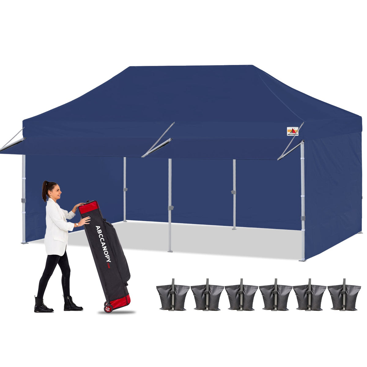 S1 Nova Base™-Lite Canopy with Awning & Sidewalls 10x10, 10x20