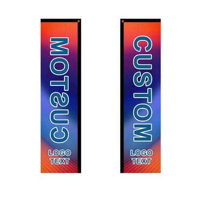 Custom Rectangle Flag 8FT, 10FT, 12FT