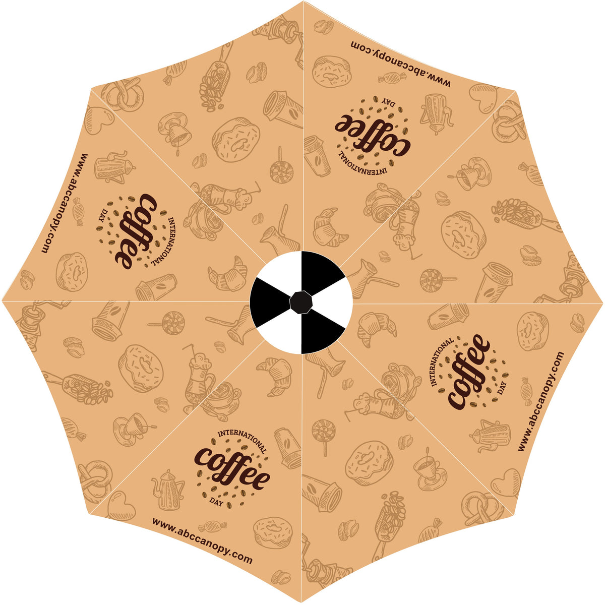 ABCCANOPY Custom Outdoor Patio Umbrella 9FT
