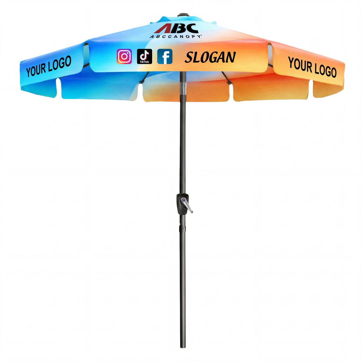 ABCCANOPY Custom Outdoor Patio Umbrella 7.5FT/9FT/10FT
