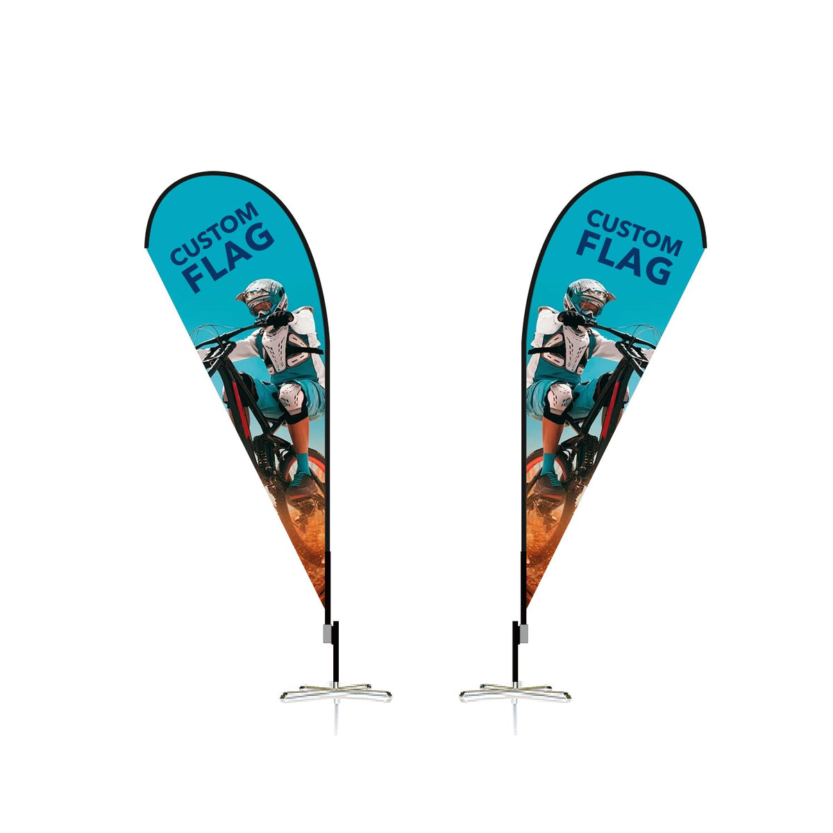 Custom Teardrop Flag 8FT, 10FT, 12FT