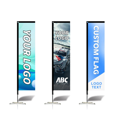 Custom Rectangle Flag 8FT, 10FT, 12FT