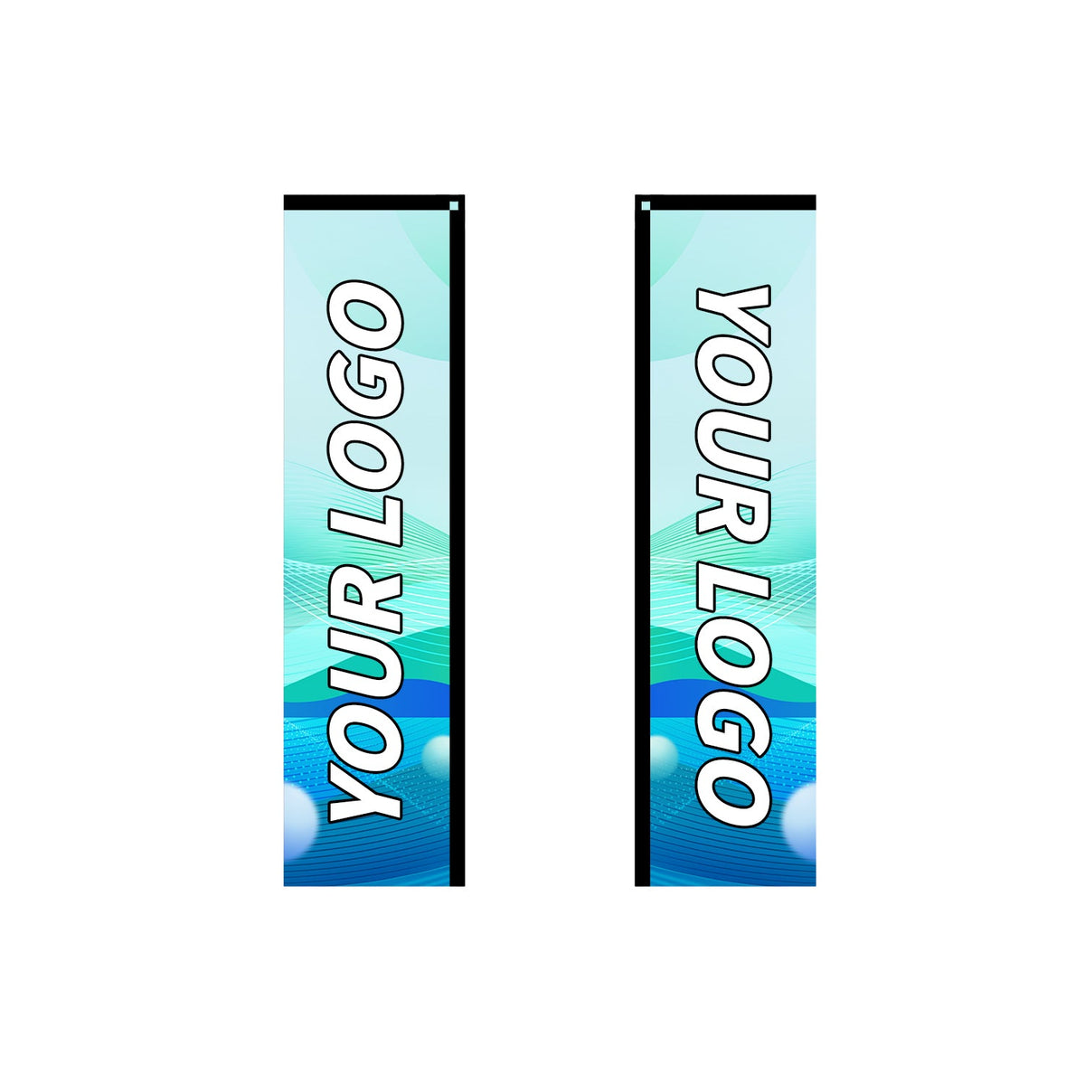 Custom Rectangle Flag 8FT, 10FT, 12FT