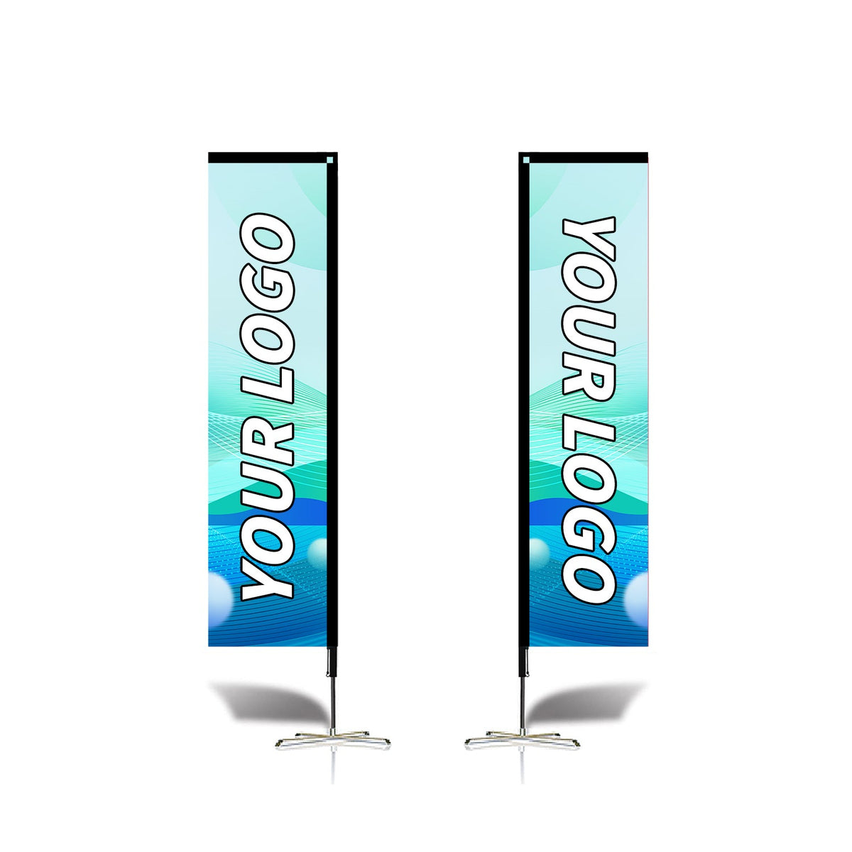 Custom Rectangle Flag 8FT, 10FT, 12FT