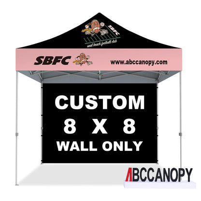 Custom Canopy Sidewall 8x8, 10x10, 10x15, 10x20 (1pc)