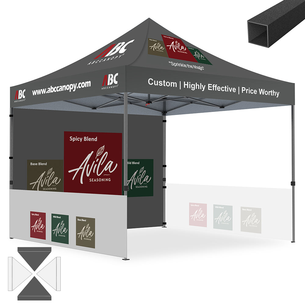 S1 Nova Base™ Custom Canopy Brand Union 10x10, 10x15, 10x20