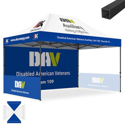 S1 Nova Base™ Custom Canopy Brand Union 10x10, 10x15, 10x20