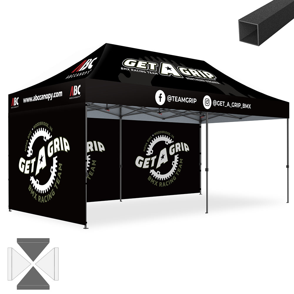 S1 Nova Base™ Custom Canopy Brand Union 10x10, 10x15, 10x20