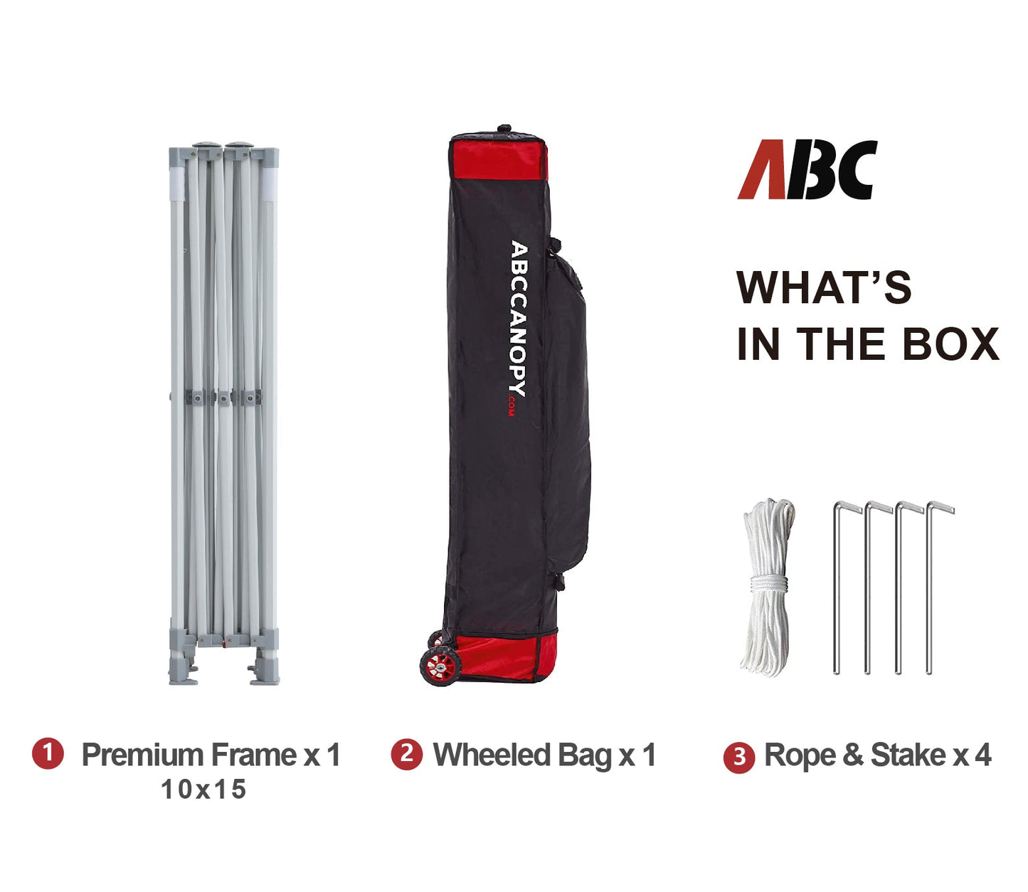 S1 Nova Base™ Steel Canopy Frame Only 10x10, 10x15, 10x20