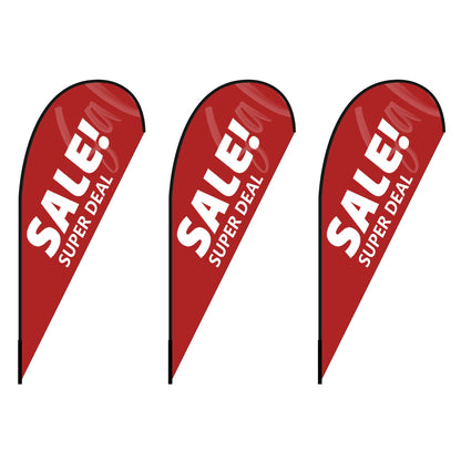 Custom Teardrop Flag 8FT, 10FT, 12FT