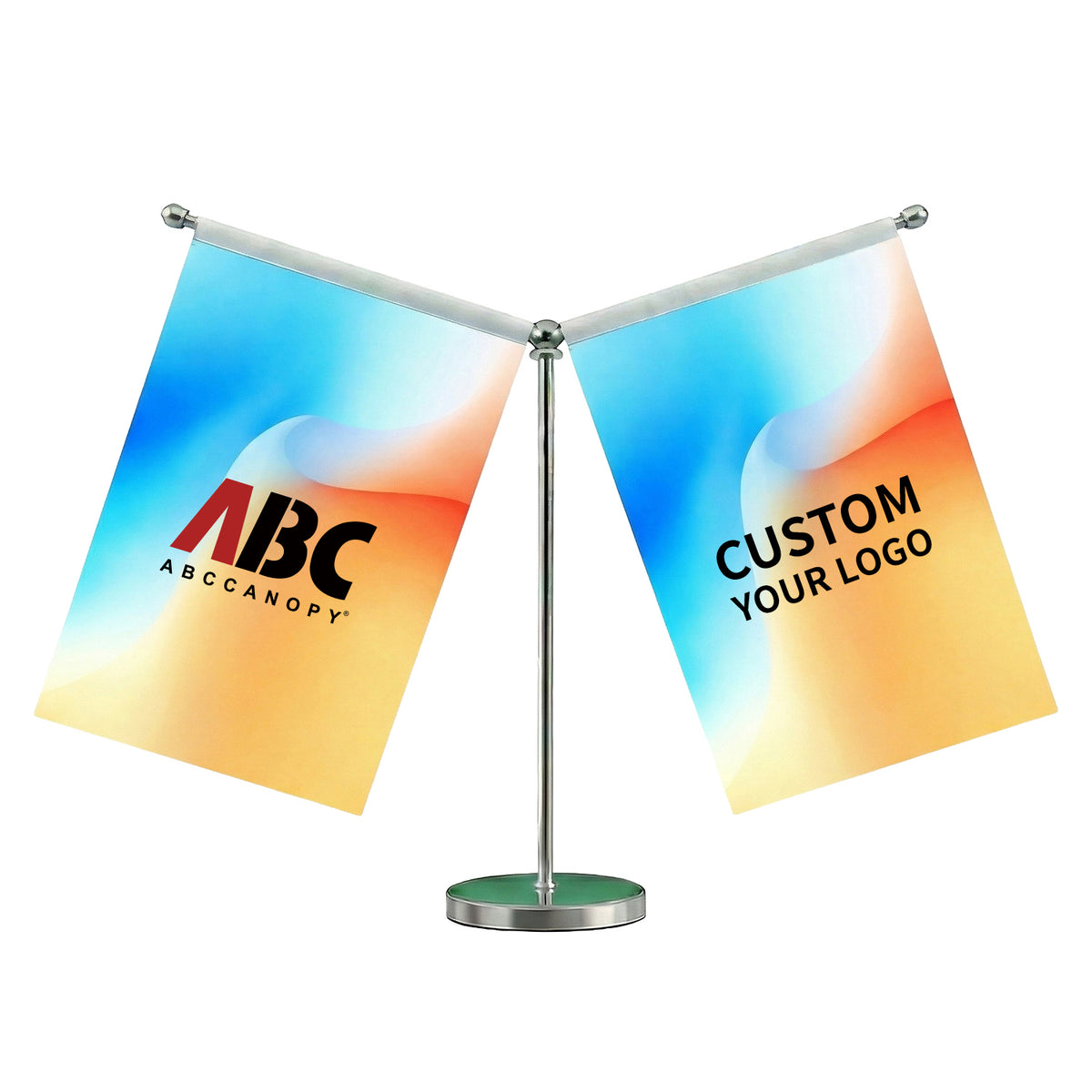 Custom Y Table Flag Double Side 14x23cm