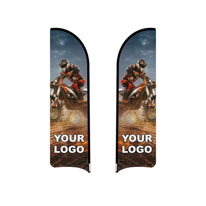 ABCCANOPY Custom Curved Blade Flag 8FT, 10FT, 12FT
