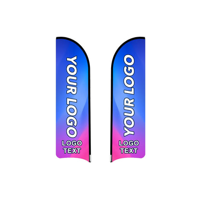 ABCCANOPY Custom Curved Blade Flag 8FT, 10FT, 12FT
