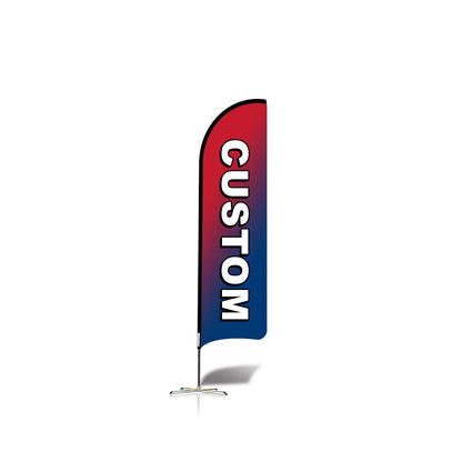 ABCCANOPY Custom Curved Blade Flag 8FT, 10FT, 12FT