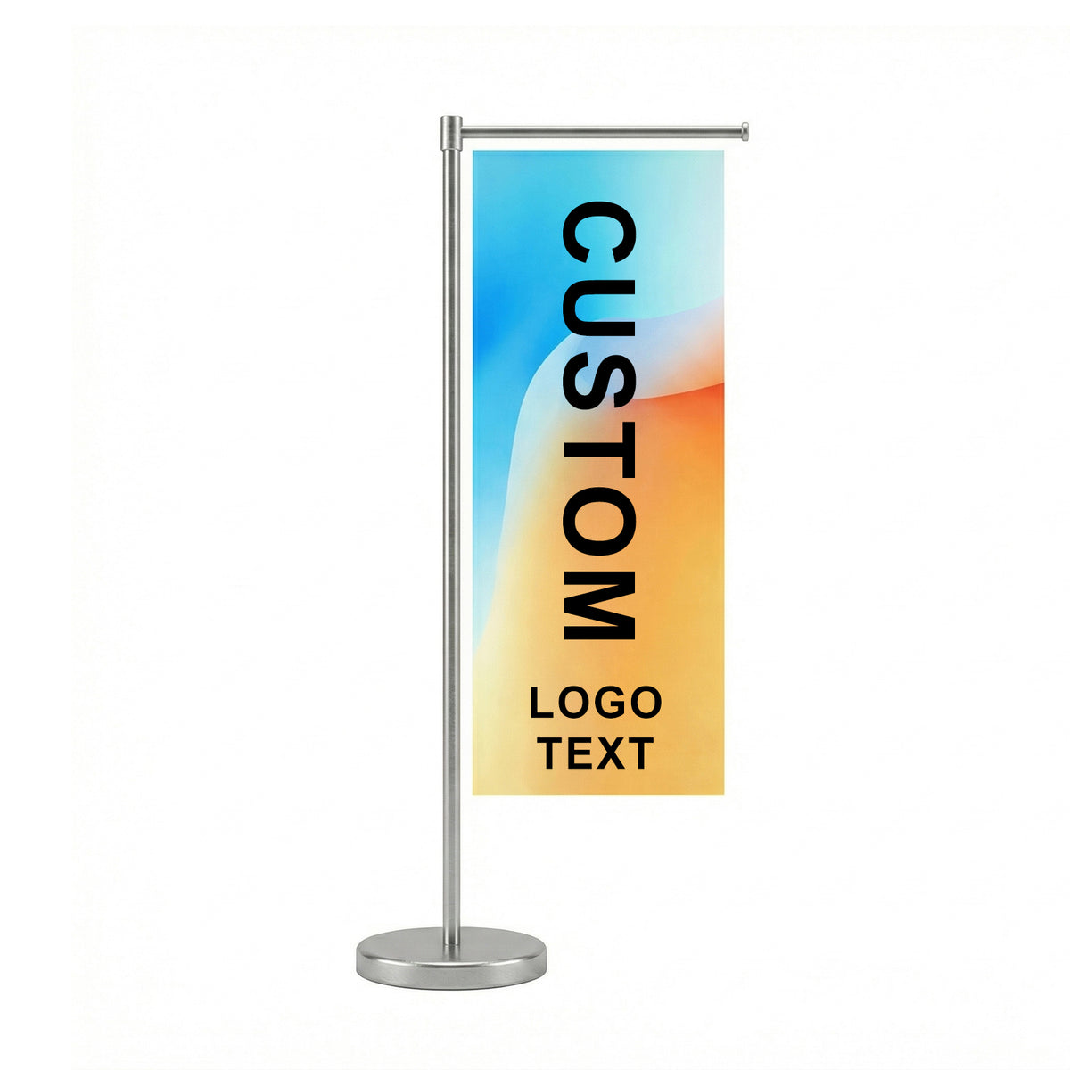 Custom Square Table Flag PVC 9x25cm