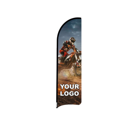 ABCCANOPY Custom Curved Blade Flag 8FT, 10FT, 12FT