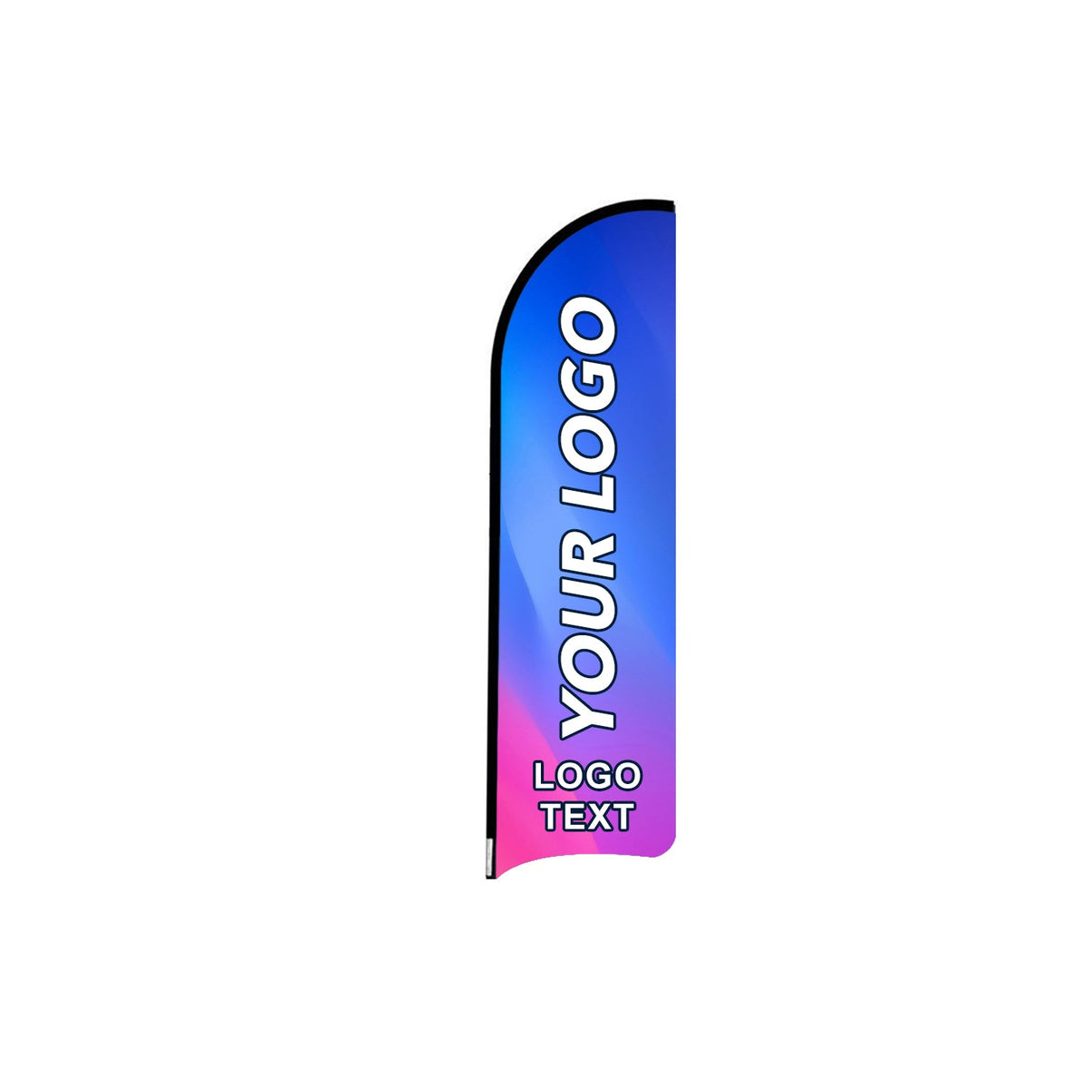 ABCCANOPY Custom Curved Blade Flag 8FT, 10FT, 12FT