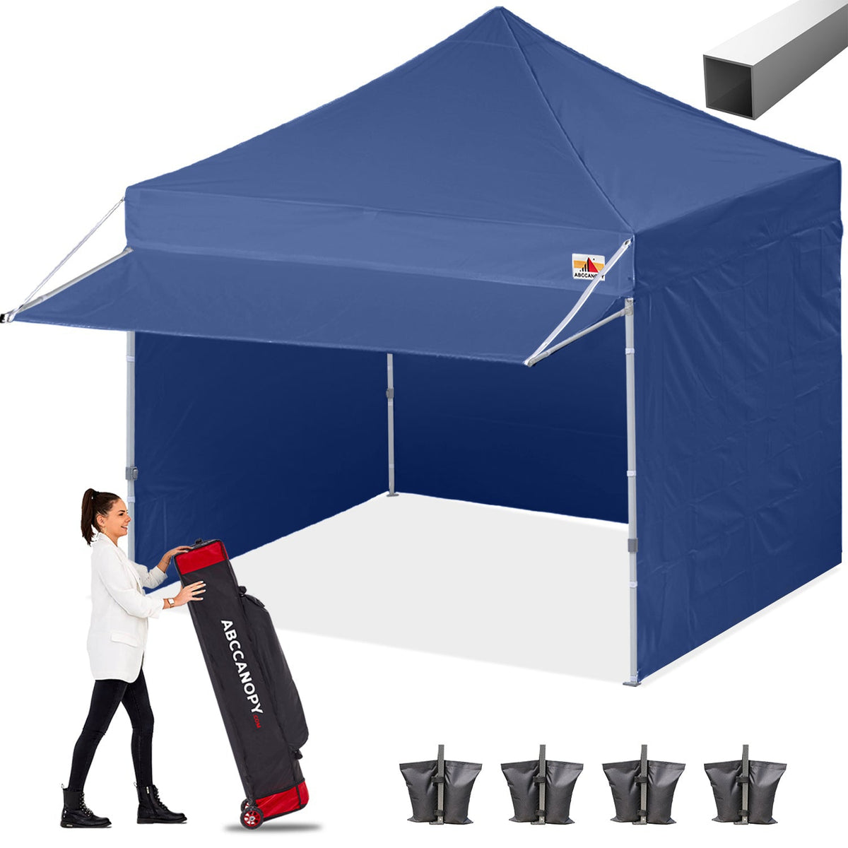 S1 Nova Base™-Lite Canopy with Awning & Sidewalls 10x10, 10x20