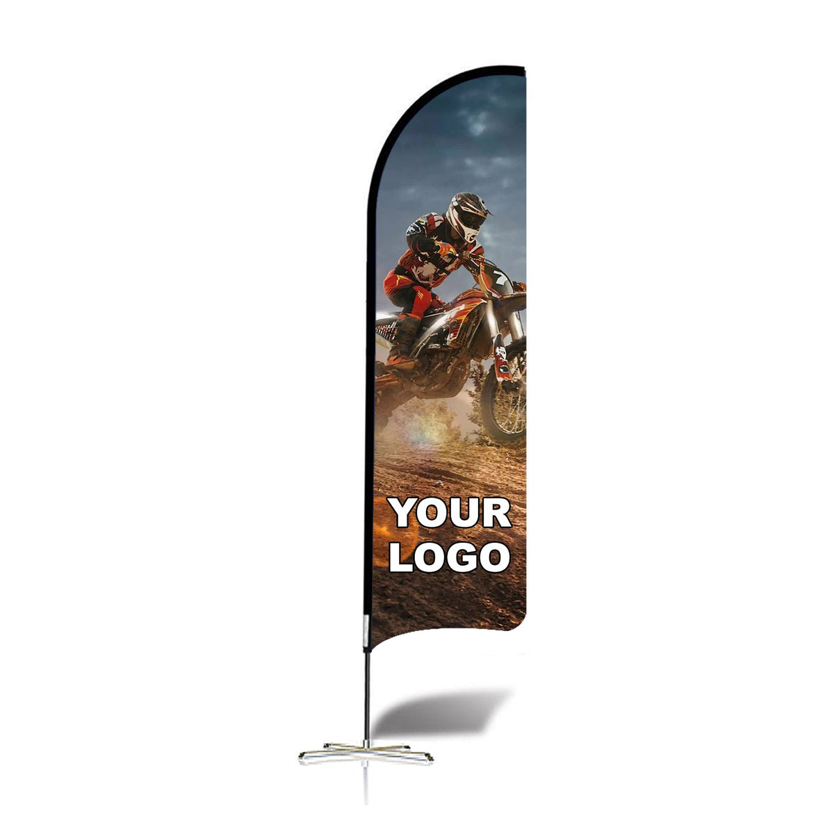 ABCCANOPY Custom Curved Blade Flag 8FT, 10FT, 12FT